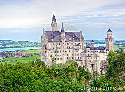 Neuschwanstein â€“ The Fairytale Castle Stock Photo